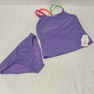 🌟3/$15🌟wonder nation Kids Tankini 2 Piece Swim. Size 10-12